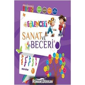 Eğlenceli Sanat ve Beceri Mor Kitap 7 Yaş - Parıltı Komisyon