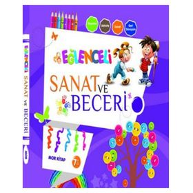 Eğlenceli Sanat ve Beceri Mor Kitap 7 Yaş - Parıltı Komisyon