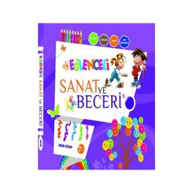 Eğlenceli Sanat ve Beceri Mor Kitap 7 Yaş - Parıltı Komisyon
