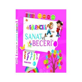 Eğlenceli Sanat ve Beceri Pembe Kitap 6 Yaş - kollektif