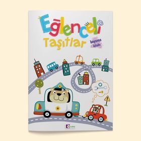 Eğlenceli Taşıtlar Boyama Kitabı - Mor Elma Yayıncılık