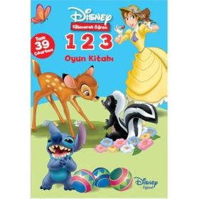 EĞLENEREK ÖĞREN 1 2 3 OYUN KİTABI TAM 39 ÇIKARTMA - DISNEY