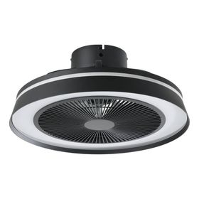Eglo 35217 2700-6500K 3200 Lümen Vallonia 1 48 cm Çapında Mat Siyah Tavan Vantilatörü