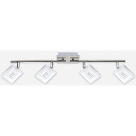 Eglo Alameda 40 W Ledli Led Duy Kare 2 Adet Gümüş Sıvaüstü Spot
