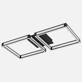 Eglo Altaflor Siyah Led Plafonyer 2'li Avize