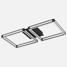 Eglo Altaflor Siyah Led Plafonyer 2'li Avize