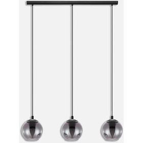Eglo Ariscani Modern 3'lü Cam Yuvarlak Şapkalı Avize
