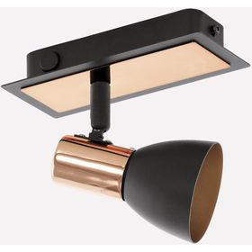 Eglo Barnham 3.3 W Ledli 1 Adet Siyah Yuvarlak Sıvaüstü Spot