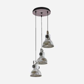 Eglo Barnstaple Modern 3'lü Ahşap Yuvarlak Sarkıt Avize