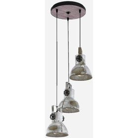 Eglo Barnstaple Modern 3'lü Ahşap Yuvarlak Sarkıt Avize