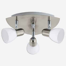 Eglo Enea 40 W Ledli E14 Duy 3 Adet Gümüş Sıvaüstü Spot