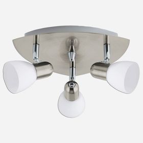 Eglo Enea 40 W Ledli E14 Duy 3 Adet Gümüş Sıvaüstü Spot