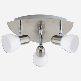 Eglo Enea 40 W Ledli E14 Duy 3 Adet Gümüş Sıvaüstü Spot