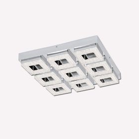 Eglo Fradelo 4 W Ledli Led Duy 9 Adet Gümüş Yuvarlak Sıvaaltı Spot