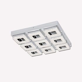 Eglo Fradelo 4 W Ledli Led Duy 9 Adet Gümüş Yuvarlak Sıvaaltı Spot