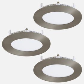 Eglo Fueva3 7 W Ledli Led Duy 3 Adet Saten Yuvarlak Tavan Spot