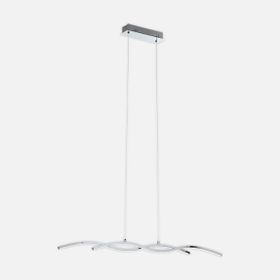 Eglo Lasana 2 Modern Tekli Led Çelik Dikdörtgen Sarkıt Avize