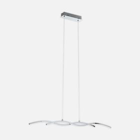 Eglo Lasana 2 Modern Tekli Led Çelik Dikdörtgen Sarkıt Avize