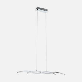 Eglo Lasana 2 Modern Tekli Led Çelik Dikdörtgen Sarkıt Avize