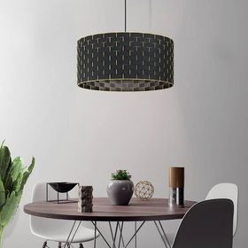 Eglo Marasales Siyah Tekstil Silindir Sarkıt Avize