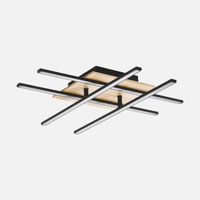 Eglo Marinello Modern Tekli Led Çelik Kare Plafonyer Avize