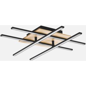 Eglo Marinello Modern Tekli Led Çelik Kare Plafonyer Avize