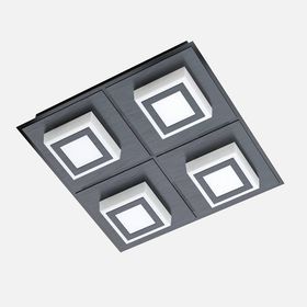 Eglo Masiano 3.3 W Siyah 4'lü Sıva Altı Gömme LED Spot