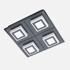 Eglo Masiano 3.3 W Siyah 4'lü Sıva Altı Gömme LED Spot