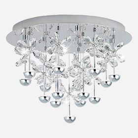 Eglo Pianopoli Modern Tekli Led Cam Yuvarlak Plafonyer Avize
