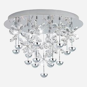 Eglo Pianopoli Modern Tekli Led Cam Yuvarlak Plafonyer Avize
