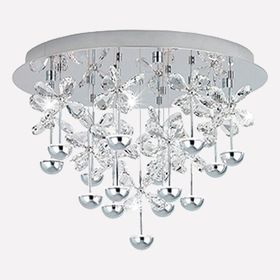 Eglo Pianopoli Modern Tekli Led Cam Yuvarlak Plafonyer Avize
