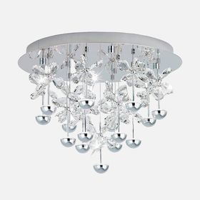 Eglo Pianopoli Modern Tekli Led Cam Yuvarlak Plafonyer Avize