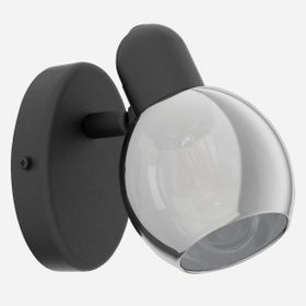 Eglo Pollica 40 W E14 Duy Siyah Yuvarlak Sıvaüstü Tekli Spot