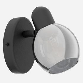 Eglo Pollica 40 W E14 Duy Siyah Yuvarlak Sıvaüstü Tekli Spot