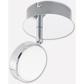 Eglo Salto 5.4 W Ledli Led Duy 1 Adet Gümüş Yuvarlak Sıvaüstü Spot