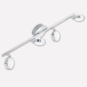Eglo Salto 5.4 W Ledli Led Duy 4 Adet Gümüş Yuvarlak Sıvaüstü Spot