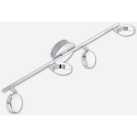Eglo Salto 5.4 W Ledli Led Duy 4 Adet Gümüş Yuvarlak Sıvaüstü Spot