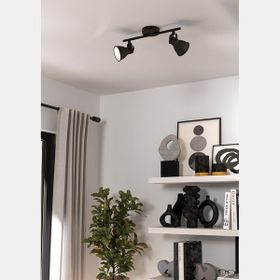 Eglo Seras 3 W Siyah Gu10 2'li Sıva Üstü Led Spot