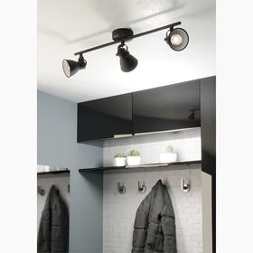 Eglo Seras 3 W Siyah Gu10 3'lü Sıva Üstü Led Spot