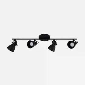 Eglo Seras 3 W Siyah Gu10 4'lü Sıva Üstü Led Spot