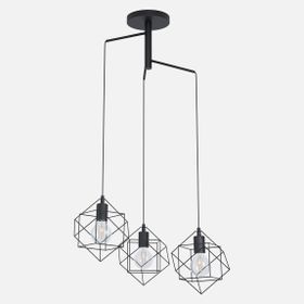 Eglo Streiton Modern 3'lü E27 Duy Çelik Yuvarlak Avize