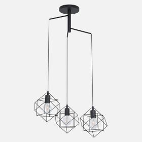 Eglo Streiton Modern 3'lü E27 Duy Çelik Yuvarlak Avize