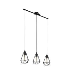 Eglo Tarbes 3X60W Avize Siyah
