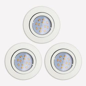 Eglo Tedo 5 W Ledli Led Duy 3 Adet Saten Yuvarlak Sıvaaltı Spot