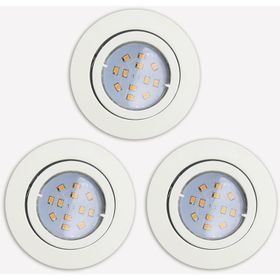Eglo Tedo 5 W Ledli Led Duy 3 Adet Saten Yuvarlak Sıvaaltı Spot
