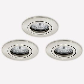 Eglo Tedo 5 W Ledli Led Duy Yuvarlak 1 Adet Nikel Sıva Altı Spot