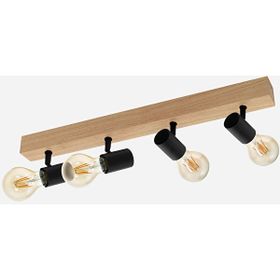 Eglo Townshend 60 W Ledli E27 Duy 4 Adet Siyah Yuvarlak Sıvaüstü Spot