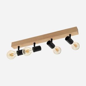Eglo Townshend 60 W Ledli E27 Duy 4 Adet Siyah Yuvarlak Sıvaüstü Spot