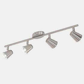 Eglo Travale 3.3 W Ledli GU10 Duy 4 Adet Gümüş Yuvarlak Sıvaüstü Spot