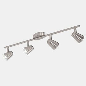 Eglo Travale 3.3 W Ledli GU10 Duy 4 Adet Gümüş Yuvarlak Sıvaüstü Spot